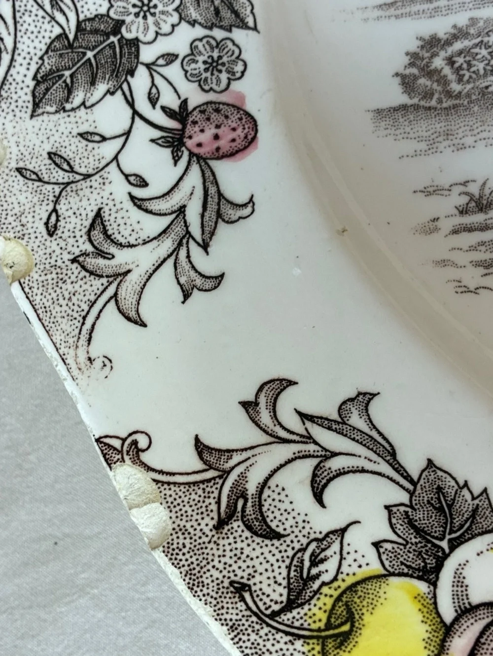 Vintage Turkey Thanksgiving Large Oval Serving Platter